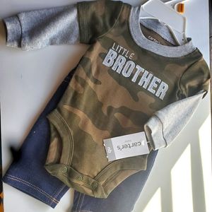 Carter's Newborn Little Brother outfit